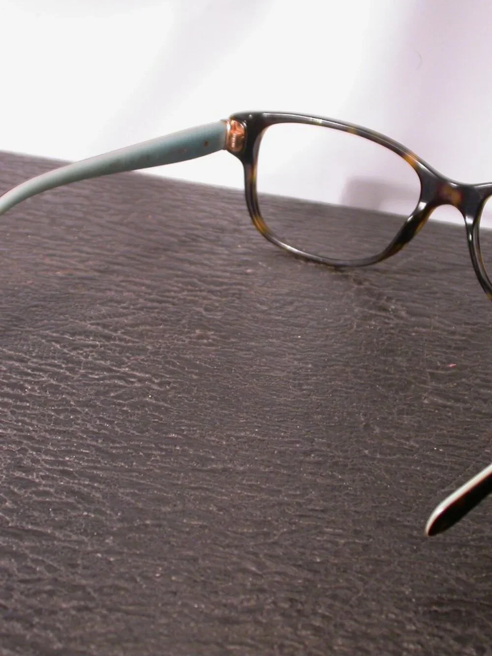 Authentic Tiffany Designer Tortoise Blue Eyeglasses Frames Made in Italy
